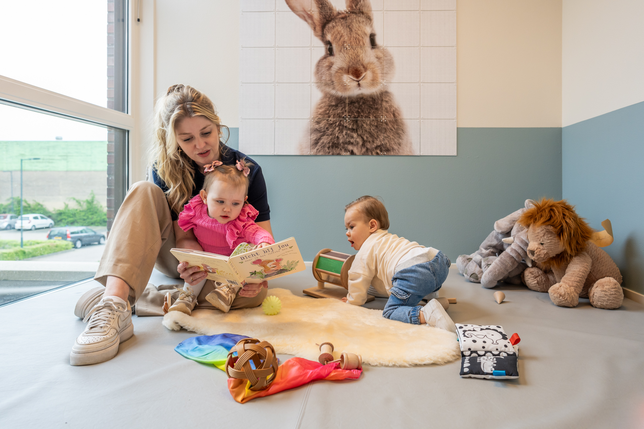 Voorlezen aan baby